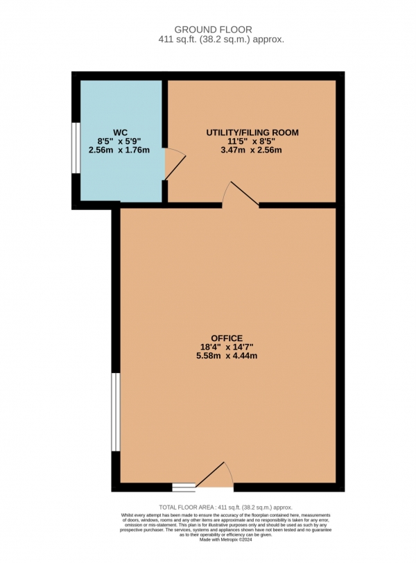 Floor Plan Image for Commercial Property to Rent in The Piazza, Whale Avenue, Reading