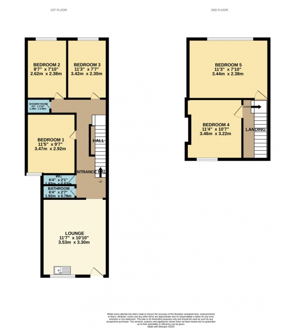 Floor Plan Image for 5 Bedroom Flat to Rent in Christchurch Road, Reading -