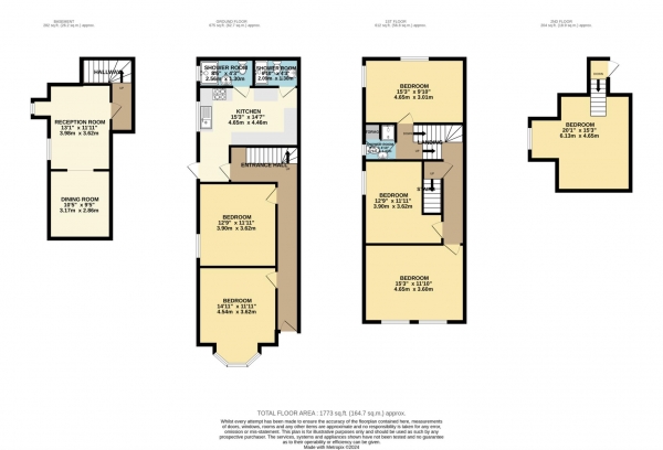 Floor Plan Image for 6 Bedroom Semi-Detached House to Rent in Erleigh Road, Reading