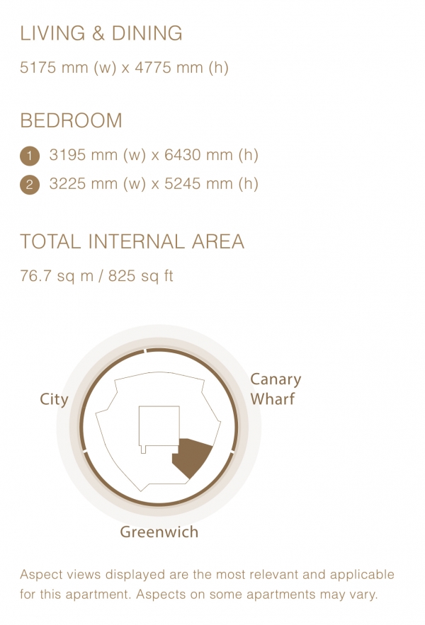 Floor Plan Image for 2 Bedroom Apartment for Sale in Marsh Wall, London