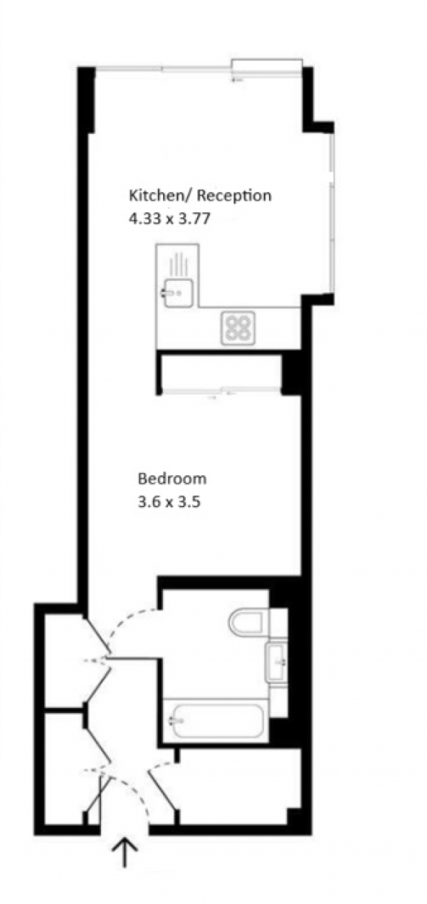 Floor Plan Image for Property for Sale in Perilla House, 17 Stable Walk, London, London