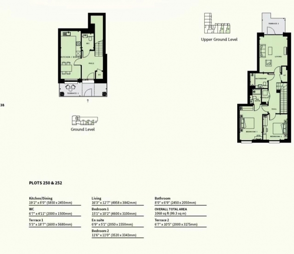 Floor Plan for 2 Bedroom Apartment to Rent in Shearwater Drive, London, London, NW9, 7GB - £577 pw | £2500 pcm