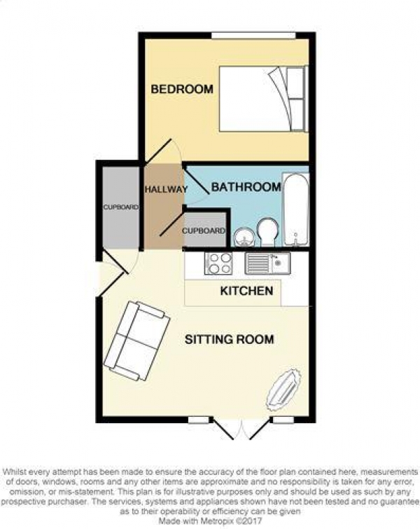 Floor Plan Image for 1 Bedroom Maisonette for Sale in A cosy pied-?-terre, Littlemore