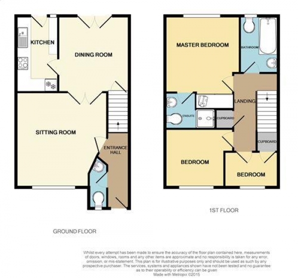 Floor Plan Image for 3 Bedroom Property to Rent in Little Field, Oxford