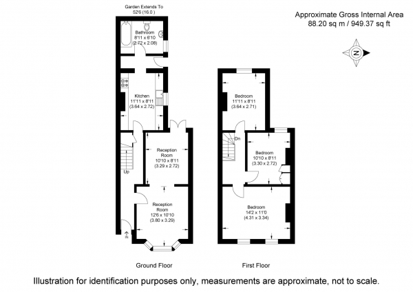 Floor Plan Image for 3 Bedroom Terraced House for Sale in St James Road, London, E15