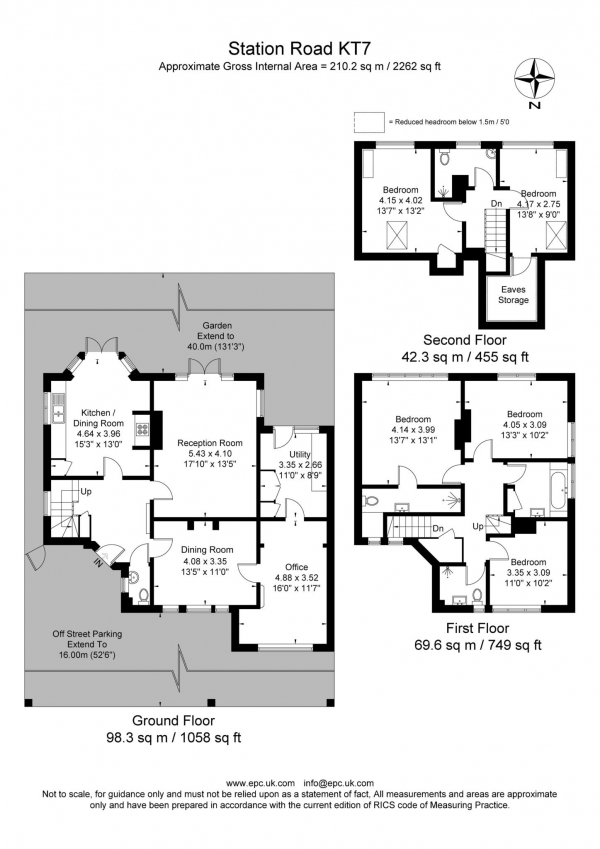 Floor Plan Image for 5 Bedroom Detached House for Sale in Station Road, Thames Ditton