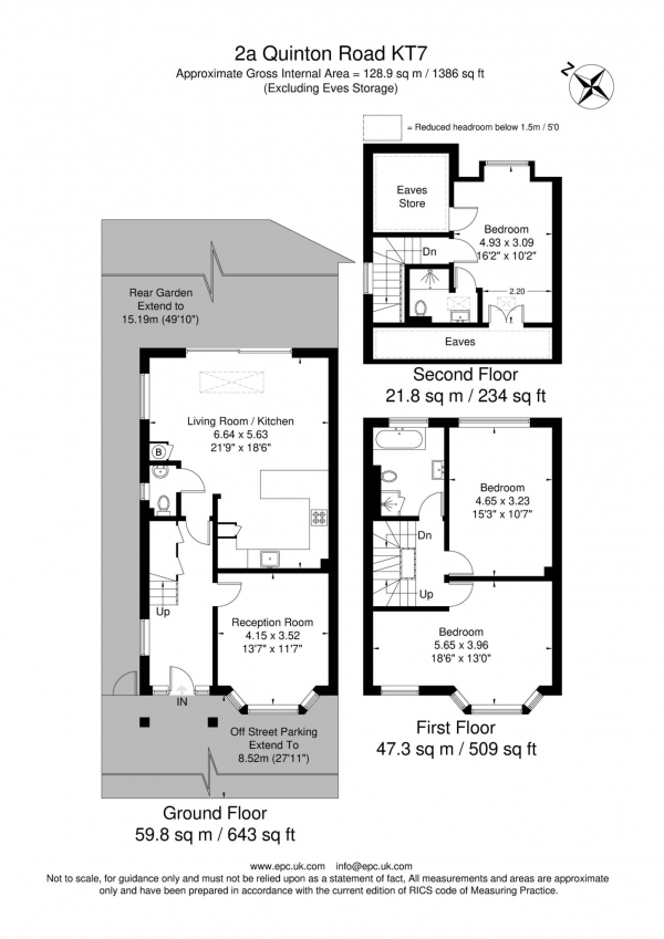 Floor Plan Image for 3 Bedroom Semi-Detached House for Sale in Quinton Road, Thames Ditton OPEN DAYS FRIDAY THE 19TH AND SATURDAY THE 20TH OF NOVEMBER - BY APPOINTMENT