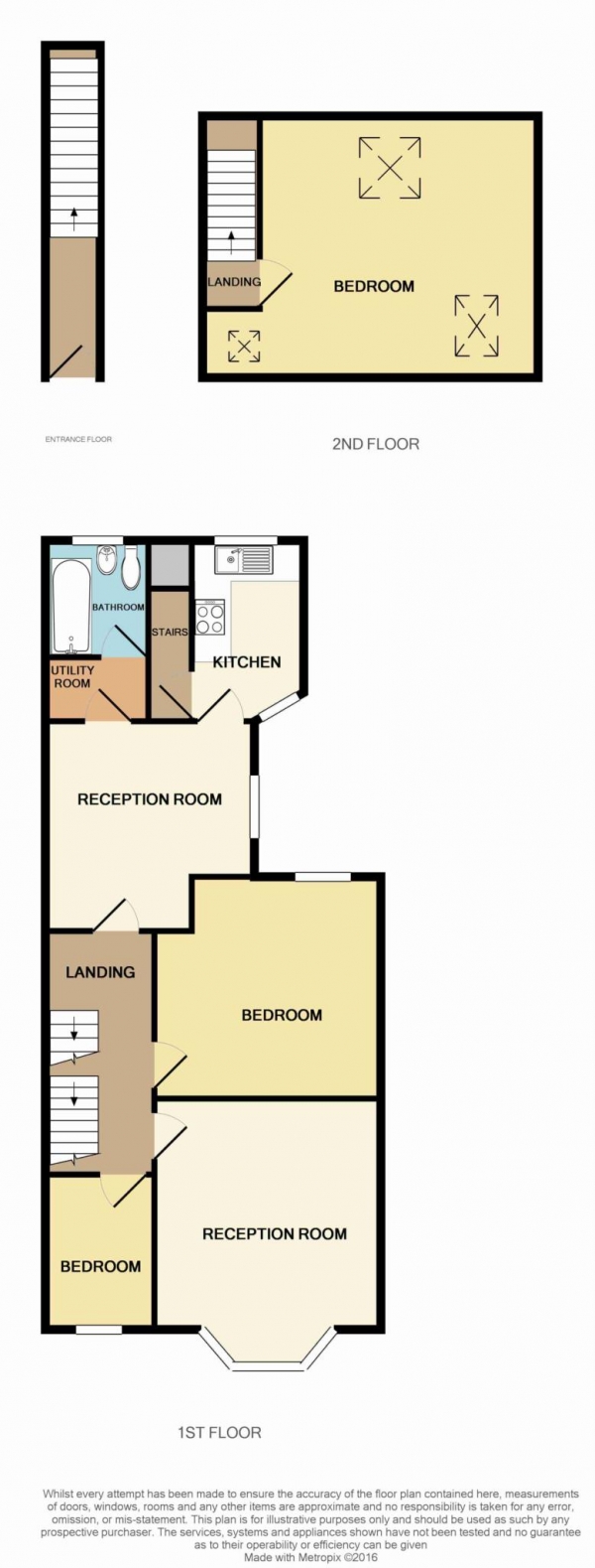 Floor Plan Image for 3 Bedroom Flat for Sale in Francis Road, Leyton