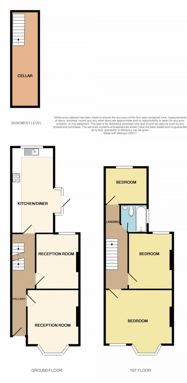 Floor Plan Image for 3 Bedroom Property for Sale in St George`s Road E10