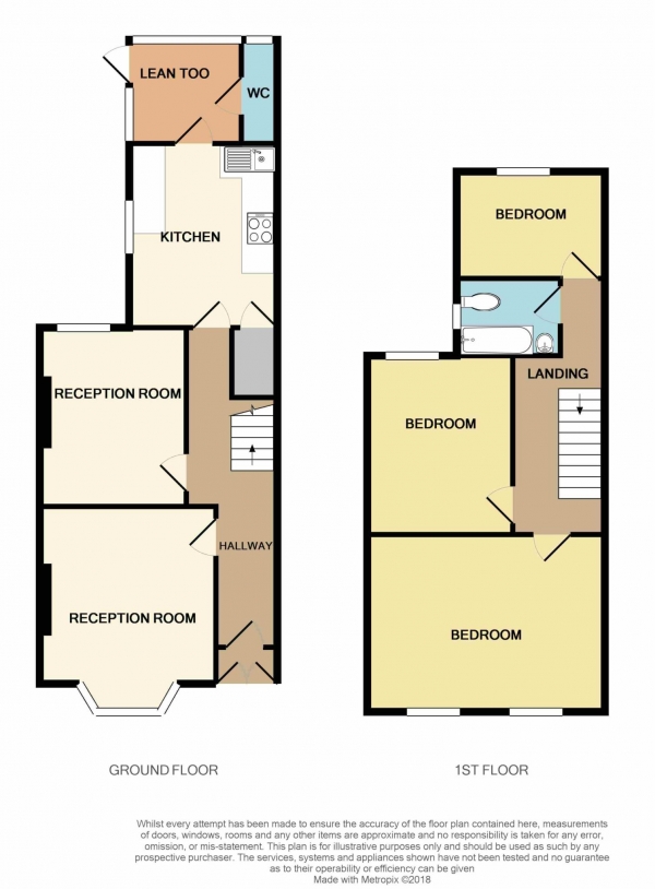 Floor Plan Image for 3 Bedroom Property for Sale in Morley Road, Leyton