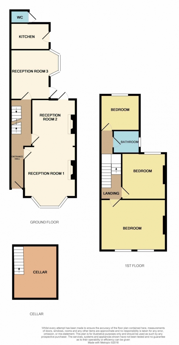 Floor Plan Image for 3 Bedroom Property for Sale in Murchison Road, Leyton