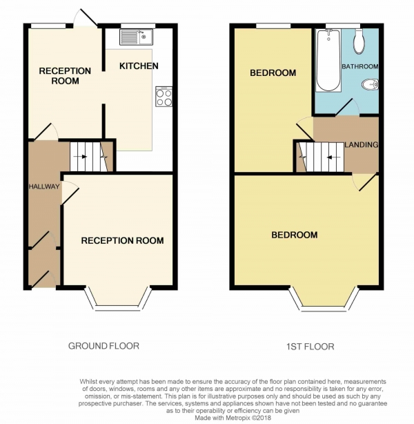 Floor Plan Image for 2 Bedroom Property for Sale in Morley Road, Leyton