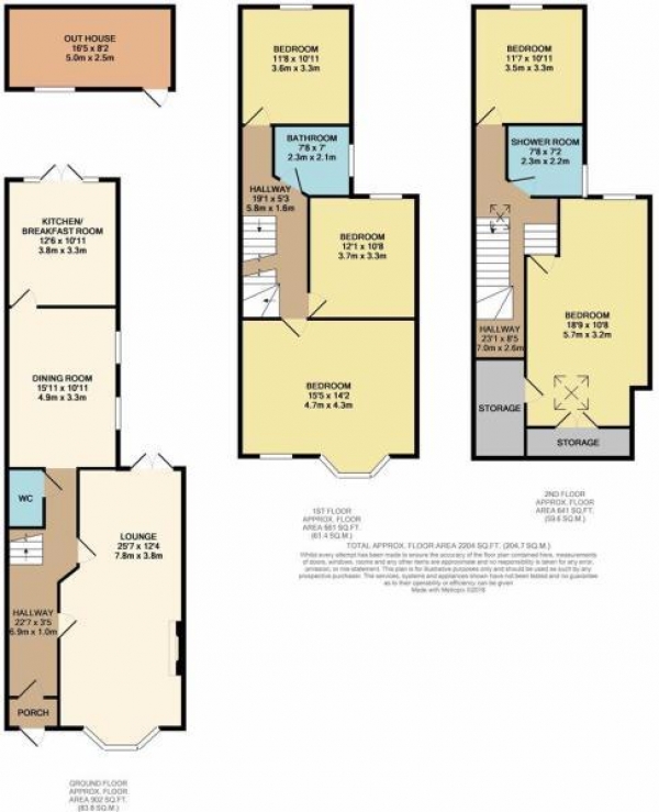 Floor Plan Image for 5 Bedroom Property for Sale in Hainault Rd, Leytonstone