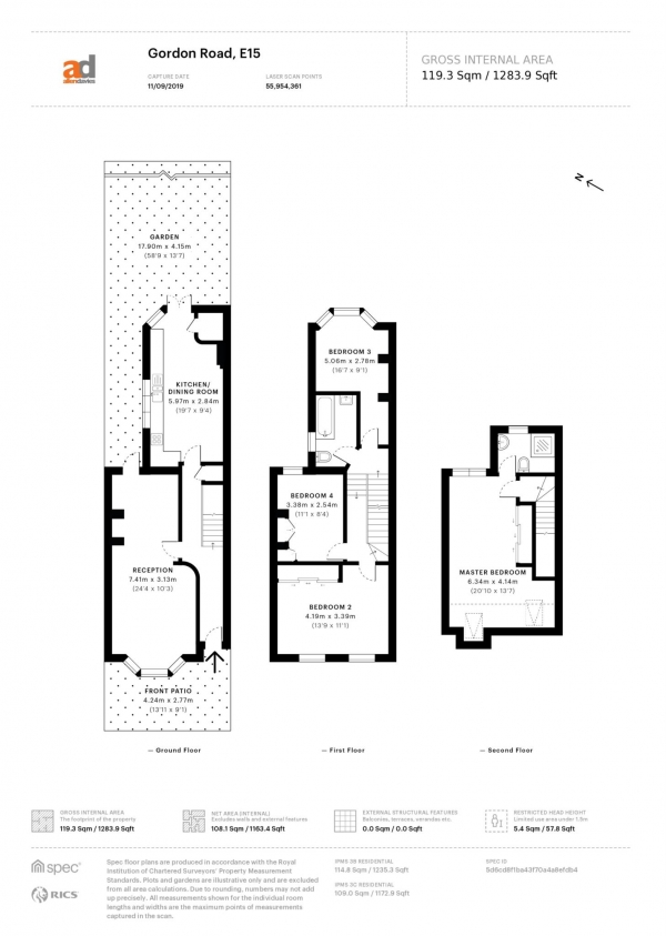 Floor Plan Image for 4 Bedroom Property for Sale in Gordon Road, Stratford