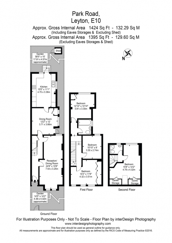 Floor Plan Image for 4 Bedroom Property for Sale in Park Road, Leyton, E10