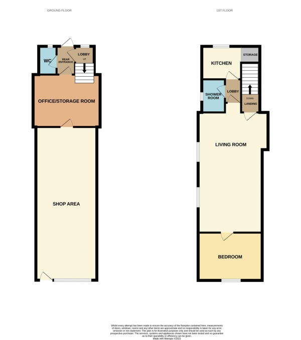 Floor Plan for 1 Bedroom End of Terrace House for Sale in High Street, Maldon, CM9, 5ET - OIRO &pound325,000