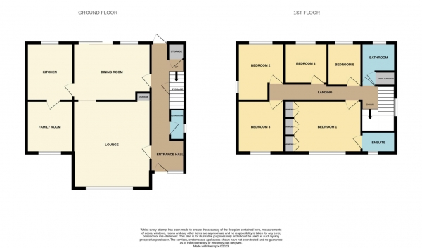 Floor Plan Image for 5 Bedroom Detached House for Sale in Matfield Close, Chelmsford