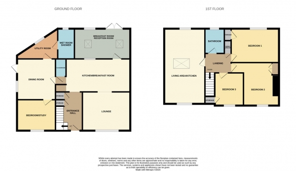 Floor Plan for 4 Bedroom Semi-Detached House for Sale in Glebe Road, Heybridge, Heybridge, CM9, 4AR -  &pound475,000