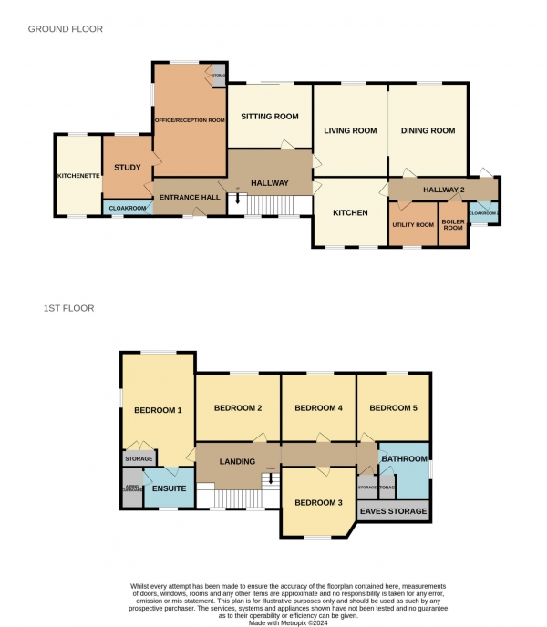 Floor Plan Image for 5 Bedroom Detached House for Sale in Orsett Road, Horndon On The Hill