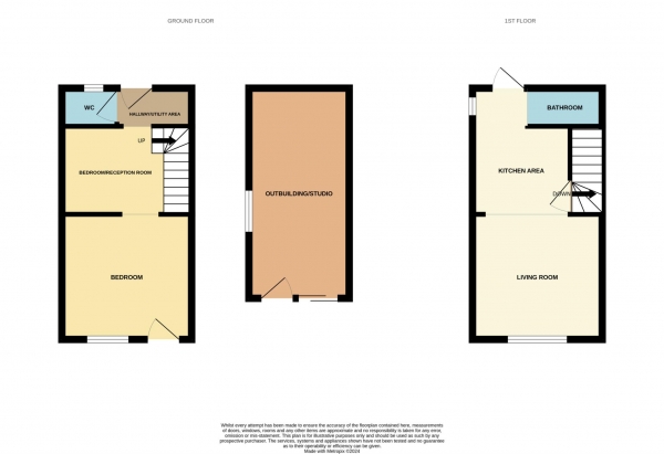 Floor Plan for 2 Bedroom Terraced House for Sale in The Hythe, Maldon, CM9, 5HN - Offers in Excess of &pound250,000