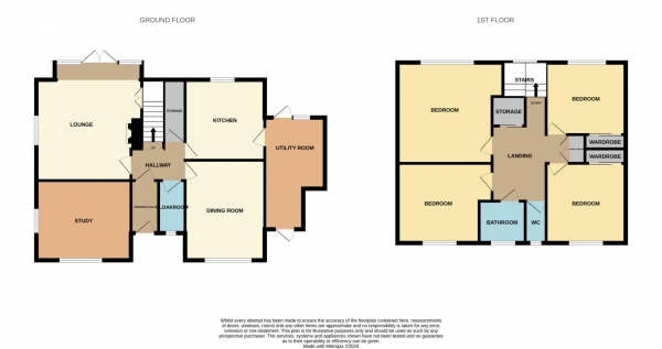 Floor Plan Image for 4 Bedroom Detached House for Sale in The Fremnells, Basildon