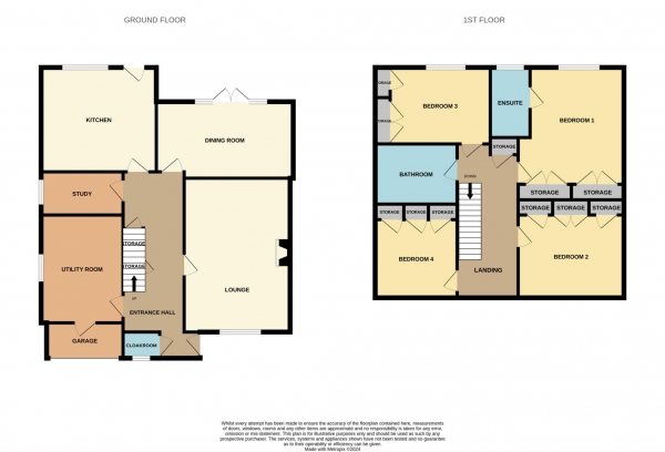 Floor Plan for 4 Bedroom Detached House for Sale in The Drive, Mayland, Mayland, CM3, 6AA - Offers in Excess of &pound475,000