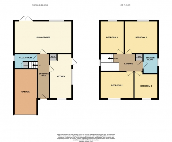 Floor Plan Image for 4 Bedroom Detached House for Sale in Nipsells Chase, Mayland