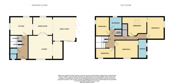 Floor Plan Image for 5 Bedroom Detached House for Sale in Ramsey Close, Heybridge