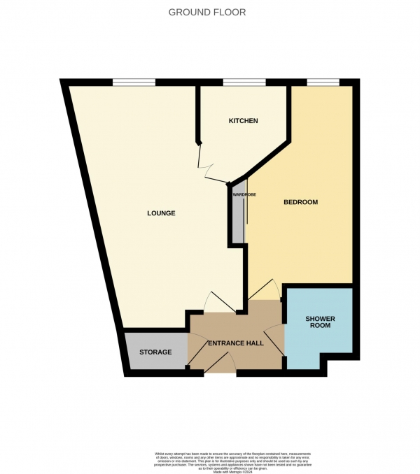 Floor Plan Image for 1 Bedroom Apartment for Sale in Salter Court, Colchester