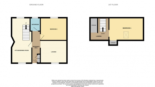 Floor Plan Image for 2 Bedroom Terraced House for Sale in Woodfield Cottages, Heybridge