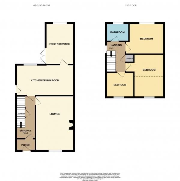 Floor Plan Image for 3 Bedroom Semi-Detached House for Sale in Heywood Way, Heybridge