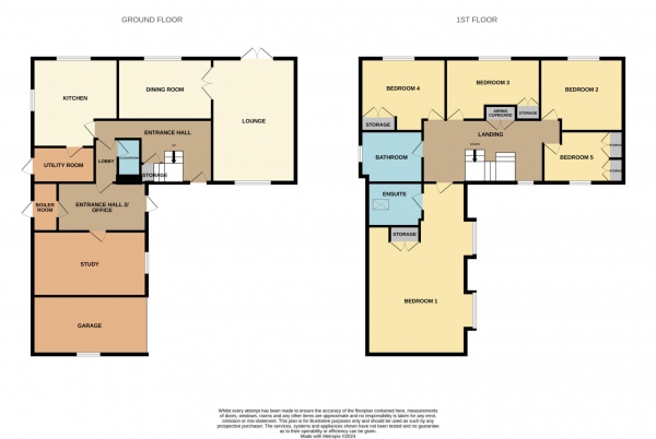 Floor Plan Image for 5 Bedroom Detached House for Sale in The Street, Bradwell