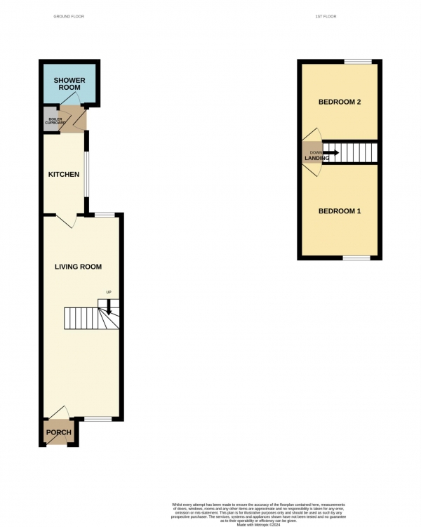 Floor Plan Image for 2 Bedroom End of Terrace House for Sale in Artillery Street, Colchester