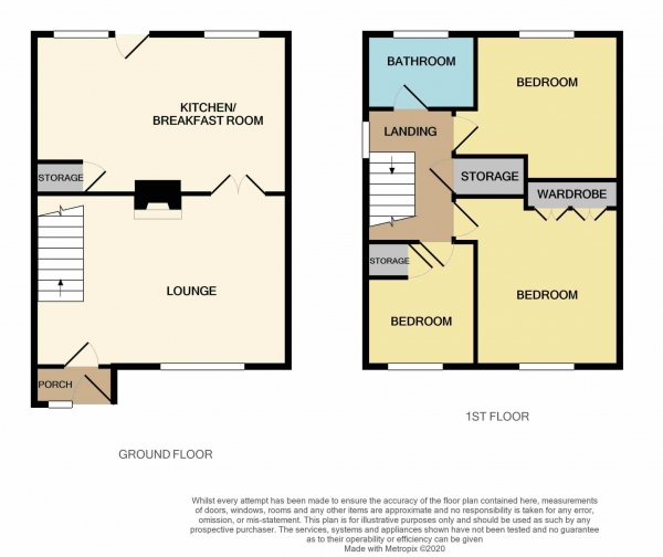 Floor Plan Image for 3 Bedroom Semi-Detached House for Sale in Shakespeare Drive, Maldon