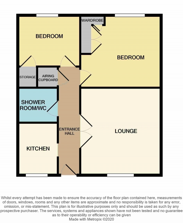 Floor Plan Image for 2 Bedroom Bungalow for Sale in Spital Road, Maldon