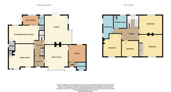 Floor Plan Image for 4 Bedroom Detached House for Sale in Roxwell Road, Chelmsford