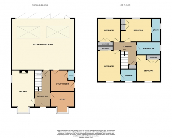 Floor Plan for 4 Bedroom Detached House for Sale in Aveley Way, Maldon, CM9, 6YQ -  &pound650,000