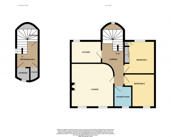 Floor Plan for 2 Bedroom Retirement Property for Sale in Spital Road, Maldon, CM9, 6DY -  &pound230,000