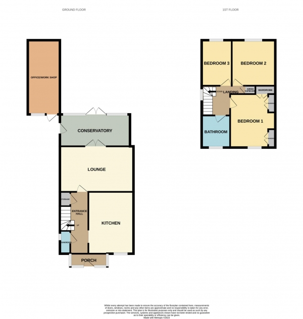 Floor Plan for 3 Bedroom Semi-Detached House for Sale in Basin Road, Heybridge Basin, Heybridge Basin, CM9, 4RQ - Offers in Excess of &pound365,000