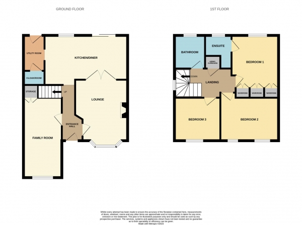 Floor Plan Image for 3 Bedroom Detached House for Sale in Clayton Way, Maldon