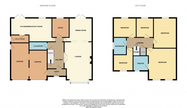 Floor Plan for 5 Bedroom Detached House for Sale in Brompton Gardens, Maldon, CM9, 6YU -  &pound625,000