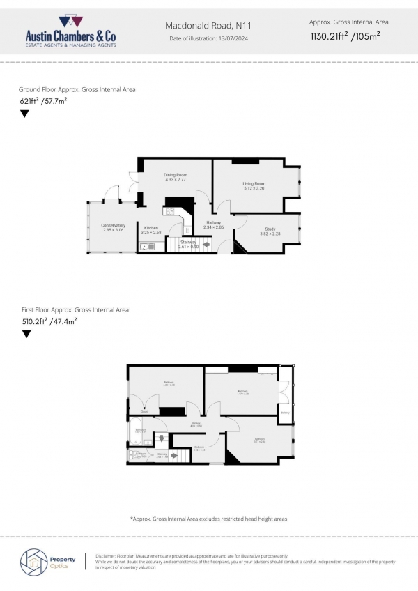 Floor Plan Image for 4 Bedroom Semi-Detached House for Sale in Macdonald Road, Friern Barnet