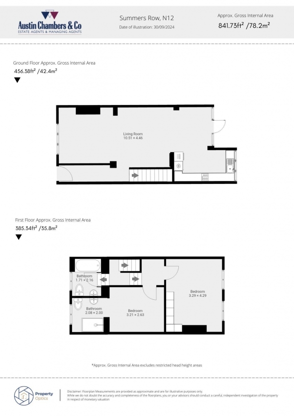 Floor Plan Image for 2 Bedroom Cottage for Sale in Summers Row, London