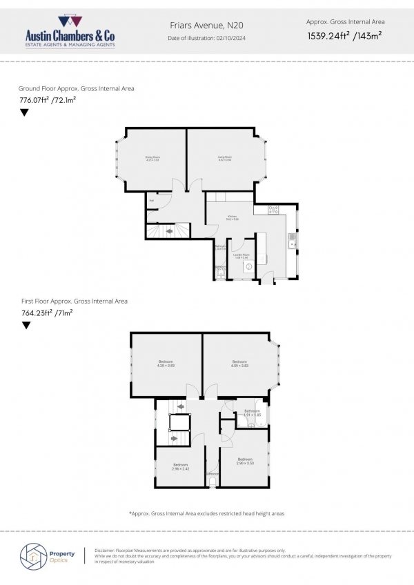 Floor Plan Image for 4 Bedroom Semi-Detached House for Sale in Friars Avenue, London