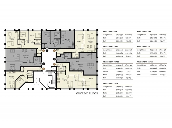 Floor Plan Image for 1 Bedroom Apartment for Sale in 2 Claremont Place, Chinnor