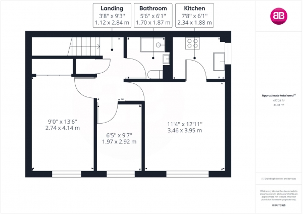 Floor Plan for 2 Bedroom Maisonette to Rent in Peel Court, Princes Risborough, HP27, 9EZ - £242 pw | £1050 pcm