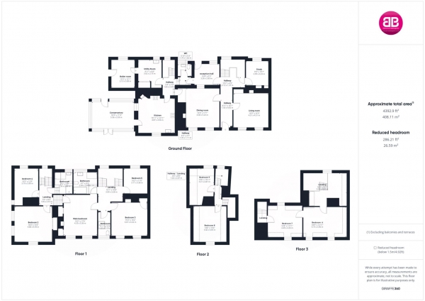 Floor Plan Image for 9 Bedroom Detached House to Rent in Forty Green, Bledlow