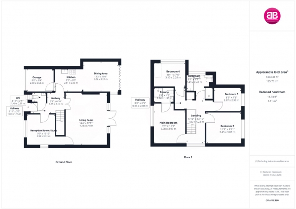 Floor Plan for 4 Bedroom Detached House to Rent in Elm Trees, Long Crendon, Long Crendon, HP18, 9DG - £490 pw | £2125 pcm