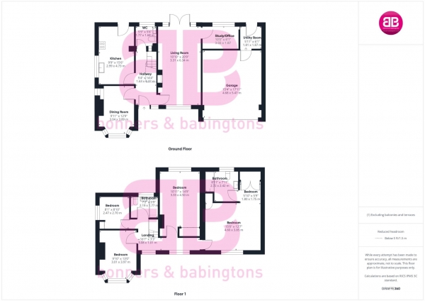 Floor Plan Image for 4 Bedroom Detached House for Sale in The Lane, Chinnor - COUNTRY VIEWS