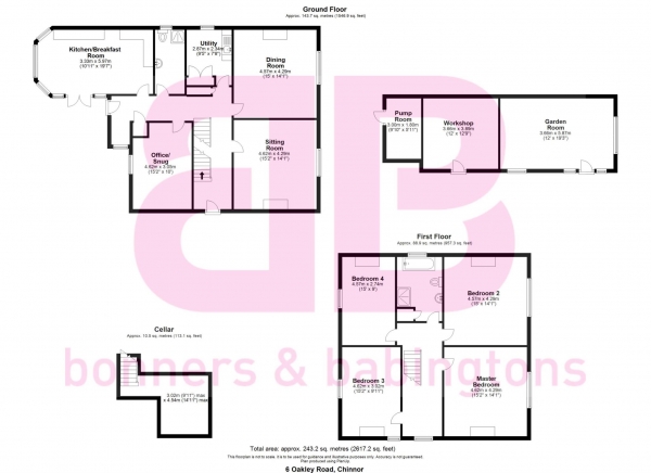 Floor Plan Image for 4 Bedroom Detached House for Sale in Chinnor - Oakley Road